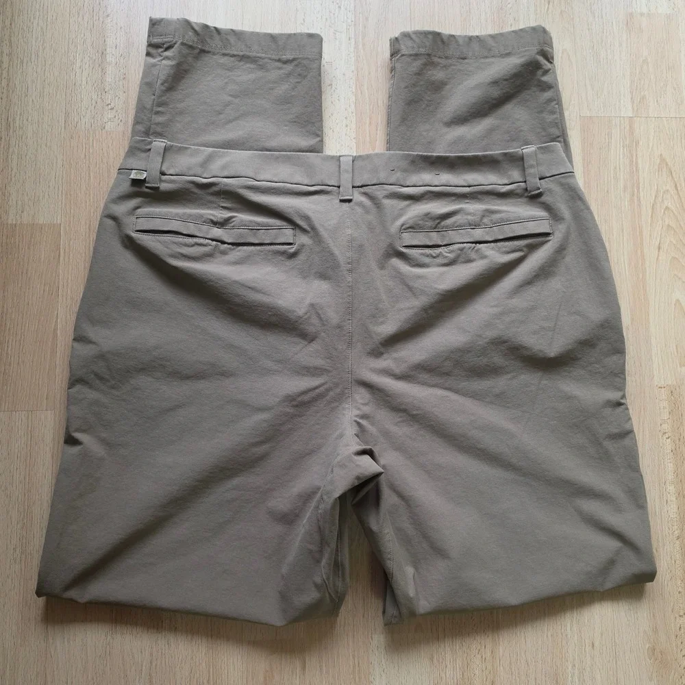 Lululemon Mens Commission Pant Slim Brown Tan Chino Size 38 x 32